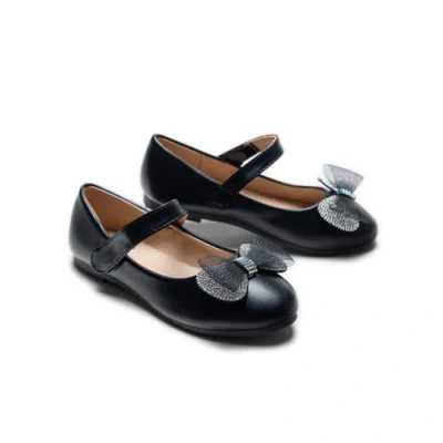 Tulleen Kids'  Lydia Bow Flats In Black