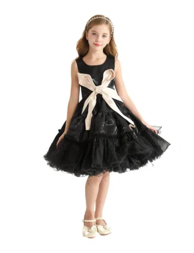 Tulleen Kids'  Madrona Dress In Black