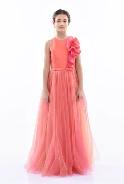 Tulleen Kids'  Malaga Dress In Red