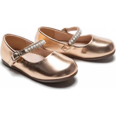 Tulleen Kids'  Margot Pearl Band Flats In Champagne