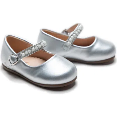 Tulleen Kids'  Margot Pearl Band Flats In Metallic