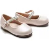 Tulleen Margot Pearl Band Flats In White