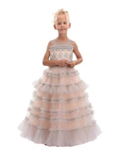 Tulleen Kids' Marianna Tulle-panels Dress In Pink