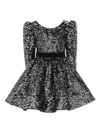 Tulleen Merribrook Bow Sequin-embellished Dress In Black