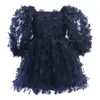 Tulleen Mariposa Floral-appliqué Dress