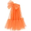 Tulleen Maggi Oversize-bow Tulle Dress