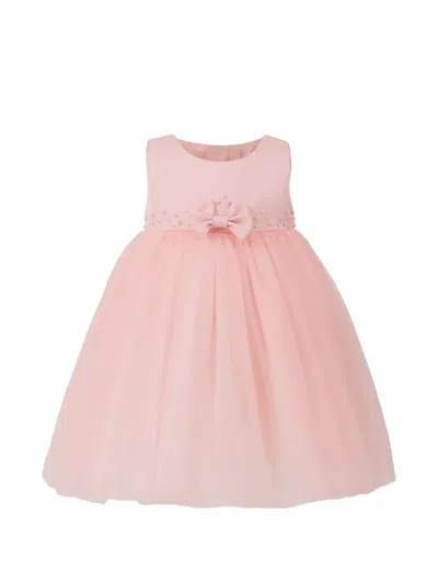 Tulleen Babies' Bow-detail Gown In Pink
