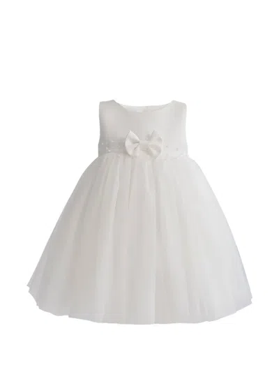 Tulleen Babies' Bow-detail Gown In White