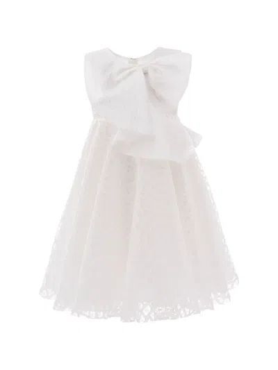 Tulleen Kids' Pamela Bow-detail Dress In Pink