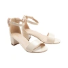 Tulleen Patent-finish Block-heels Sandals In Nude
