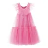 Tulleen Pink Beckwith Ruffle Dress