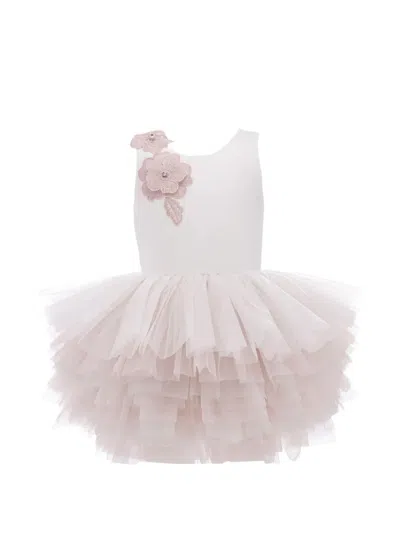 Tulleen Kids' Pink Littlebrook Floral Tulle Dress