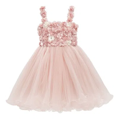 Tulleen Kids'  Pink Rose Campanula Dress
