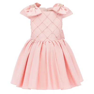 Tulleen Kids' Pink Sevilla Teacup Bow Dress