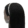 Tulleen Platinum Rhinestone Embossed Pearl Headband