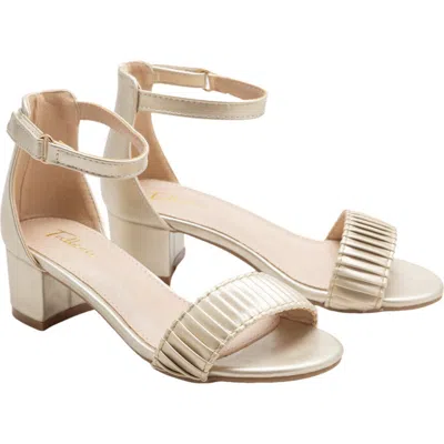 TULLEEN TULLEEN PLEATED LINED BAND BLOCK HEELS
