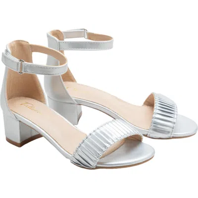 TULLEEN TULLEEN PLEATED LINED BAND BLOCK HEELS