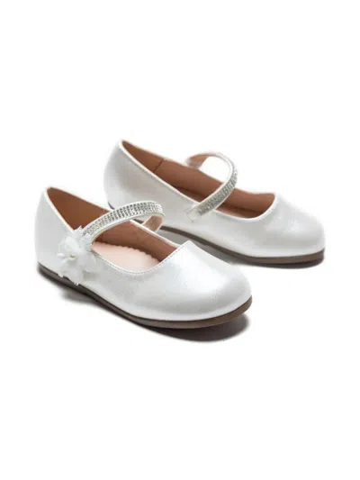 Tulleen Kids' Primrose Ballet Flats In White