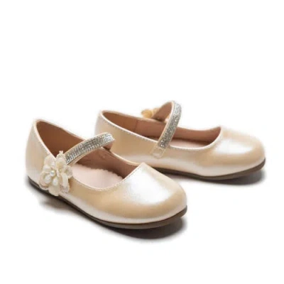 Tulleen Kids'  Primrose Rhinestone Flats In Copper