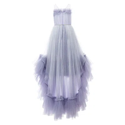 Tulleen Kids' Thelma Tulle Gown In Purple
