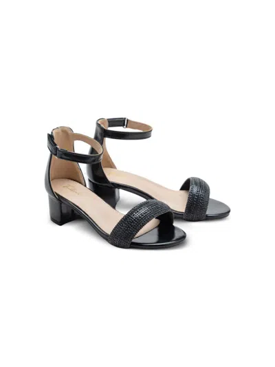 TULLEEN RHINESTONE-EMBELLISHED BLOCK-HEELS SANDALS