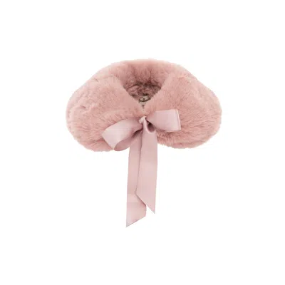 Tulleen Rose Faux Fur Stole