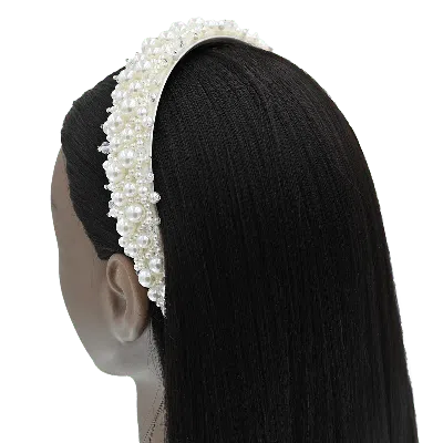 Tulleen Royal Pearl Crystal Headband