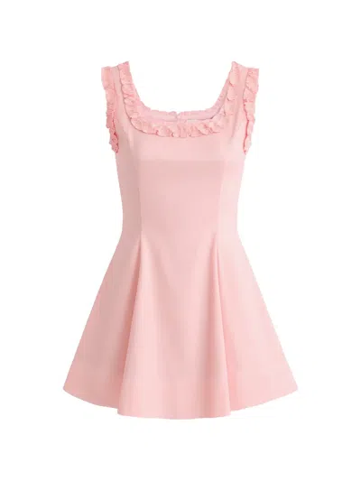 Tulleen Kids' Ruffle-strap Dress In Pink
