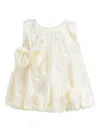 Tulleen Bow Flower Sleeveless Dress In Neutral
