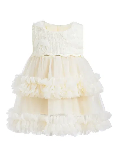 TULLEEN RUFFLED TIERED DRESS