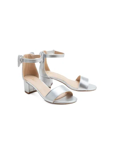 TULLEEN SATIN-FINISH BLOCK-HEELS SANDALS