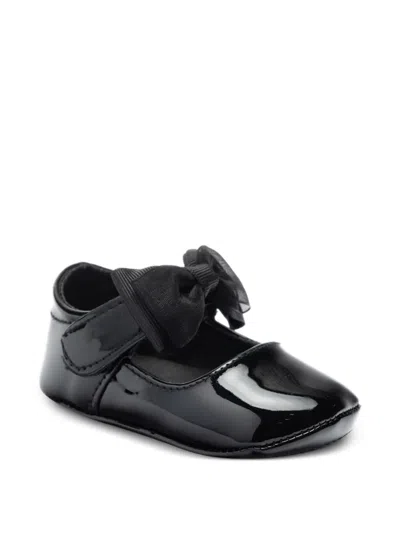 Tulleen Seraphina Bow Baby Shoes In Black