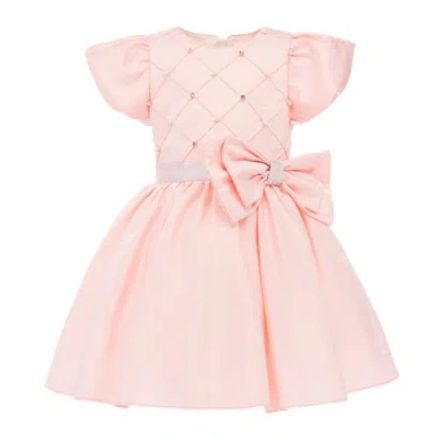 Tulleen Kids'  Sevilla Teacup Bow Dress In Pink