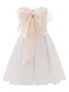 Tulleen Shasta Bow-detailing Dress In White
