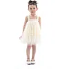 Tulleen Babies'  Sleeveless Ruffle Layered Dress In White