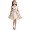Tulleen Kids'  Solera Dress In Champagne