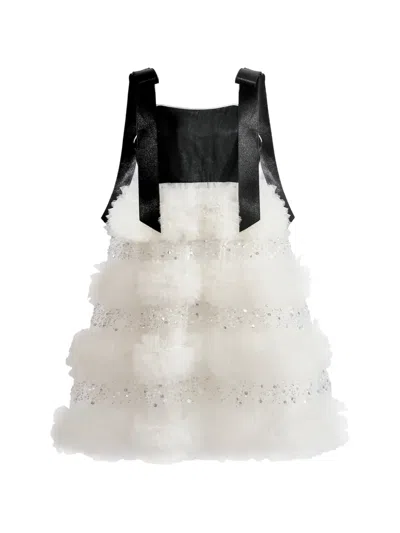 Tulleen Kids' Sophia Sequin-embellished Ruffled Dress In Multi
