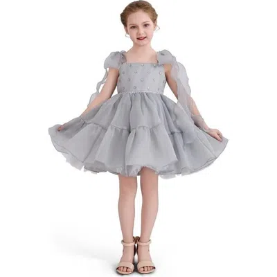 Tulleen Kids' Sleeveless Dress In Blue