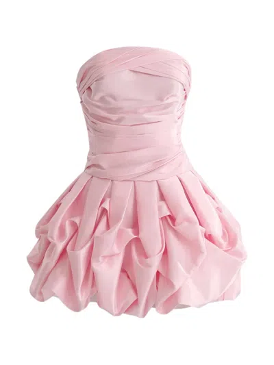 Tulleen Kids' Strapless Dress In Pink