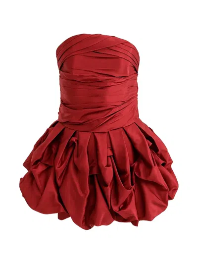 Tulleen Kids' Strapless Dress In Red