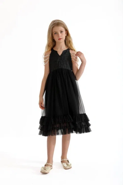 Tulleen Kids'  Tripoli Dress In Black