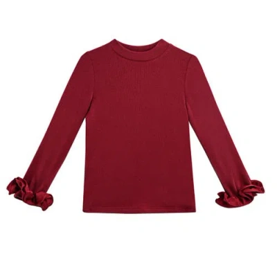 Tulleen Kids'  Tulle Party Dress In Burgundy