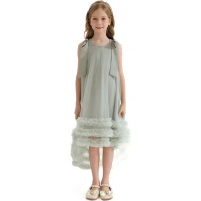 Tulleen Kids'  Violeta Dress In Green