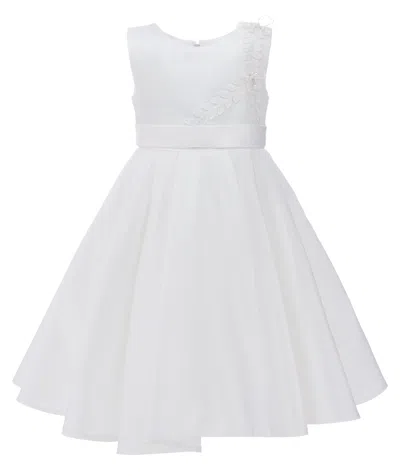 Tulleen Kids'  White Adeline Satin Dress