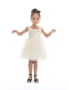 Tulleen White Bow Tiered Tulle Dress