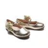 Tulleen Kids'  Yasmine Blooming Flats In Gold