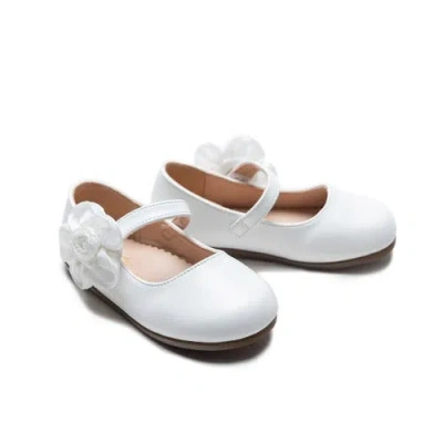 Tulleen Kids'  Yasmine Blooming Flats In White
