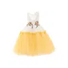 Tulleen Yellow Aquino Floral Garden Dress