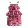 Tulleen Kids'  Zinnia Textured Skirt Set In Pink