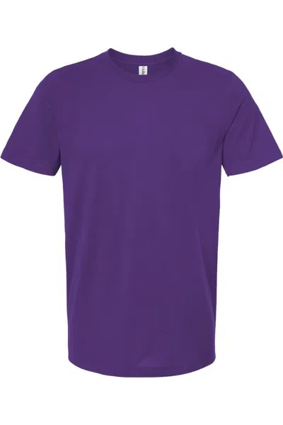 Tultex Combed Cotton T-shirt In Purple